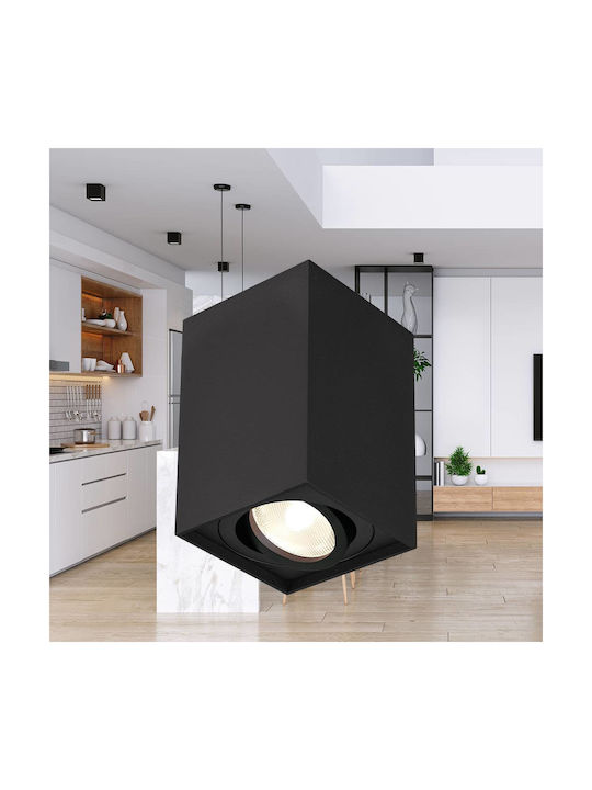 Braytron Single Spot with Socket GU10 in Black Color