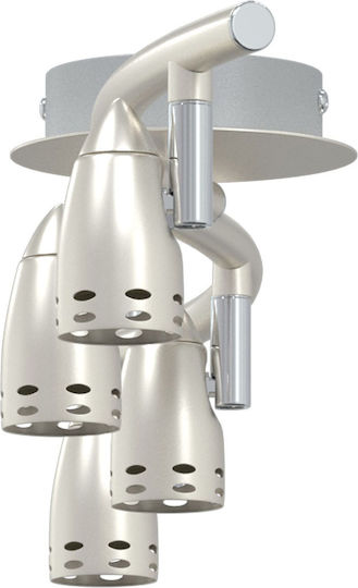 vidaXL Spot with 4 Lights and with Socket GU10 in Silver Color