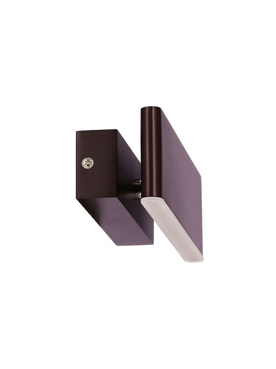 MSA Lamp Wall with Integrated LED and Natural White Light Brown
