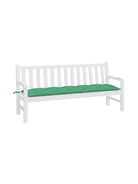 vidaXL Waterproof Garden Bench Cushion Green 50x180cm