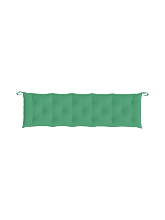 vidaXL Waterproof Garden Bench Cushion Green 50x180cm