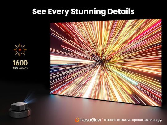 Yaber K3 Projector DLP Full HD Απλής Λάμπας με Wi-Fi και Ενσωματωμένα Ηχεία