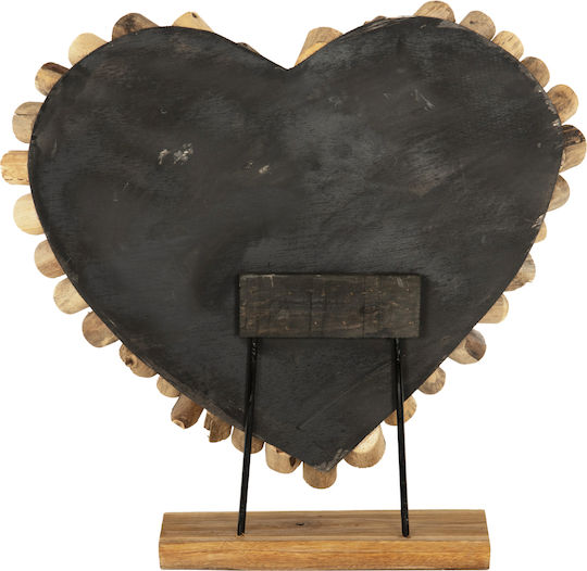 HomeMarkt Decorative Heart made of Wooden 53x5x51cm 1pcs