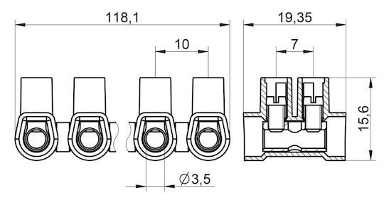 Tekox Κλέμμα Πολυαμιδίου 12p 6mm2 41a 110oc Easy Break