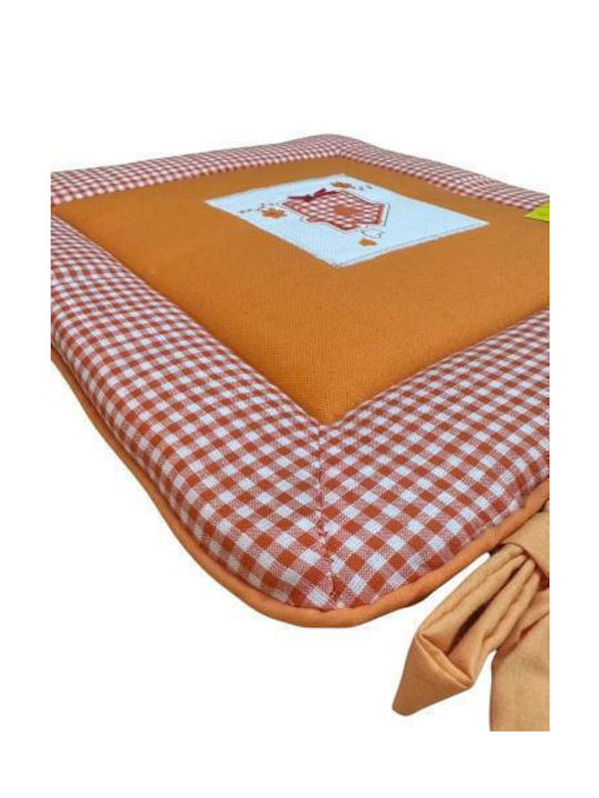 Linea Home Perna Scaunului De Grădină Căsuță Portocalie 40x40cm