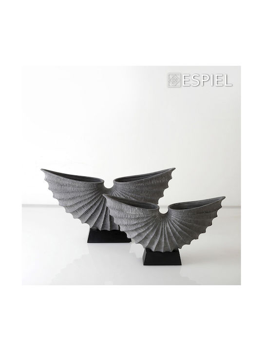 Espiel Decorative Space Lucky Horn made of Ceramic Material 42.5x11x25.5cm 1pcs