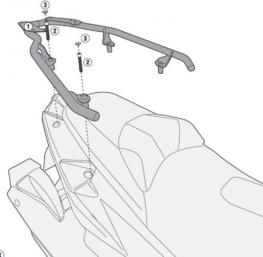 Givi Rack for Yamaha SR for Kymco AK 550 12 17