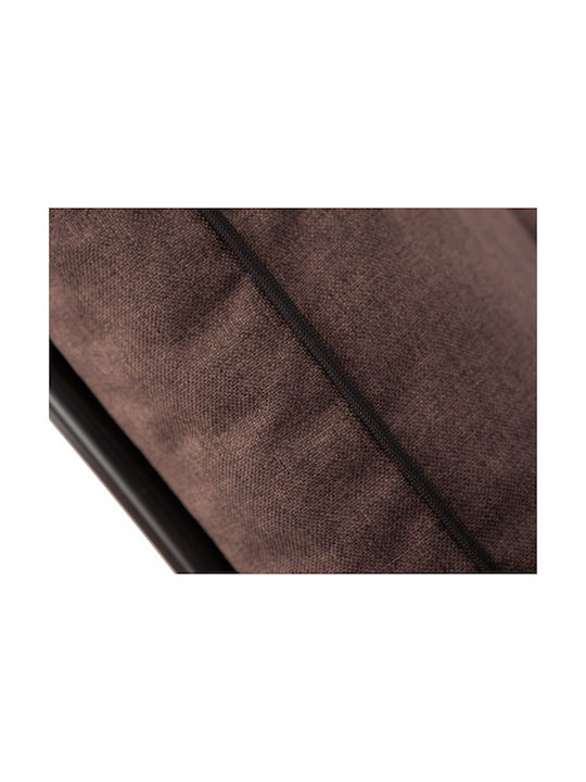 Μαξιλάρι Καρέκλας Κήπου με Πλάτη Brown 50x120εκ.