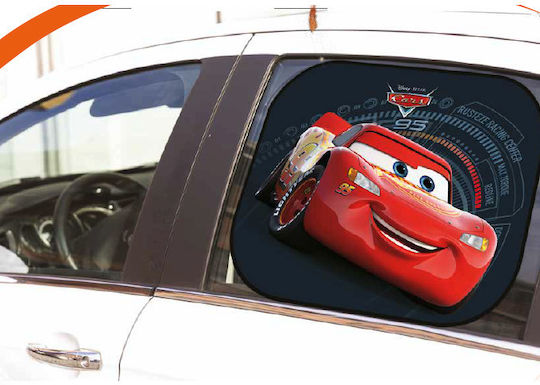 Colzani Πλαϊνά Σκίαστρα Αυτοκινήτου με Βεντούζα Colzani Cars McQueen 44x35εκ. 2τμχ