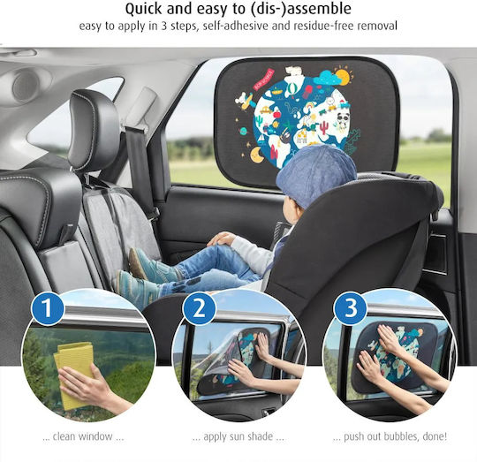 Reer Странични сенници за кола с вендуза TravelKid 51x34см. 2бр