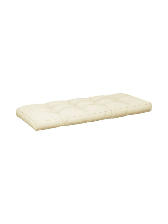 vidaXL Wasserdichtes Sitzbank-Kissen mit Rückenlehne Beige 2 Stück