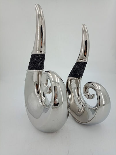 Karvounis Decorative Space made of Ceramic Material 24x11x40.5cm 1pcs