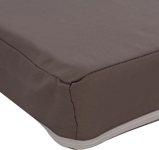 HomeMarkt Sunbed Cushion with Backrest Sifnos Grey 70x190cm