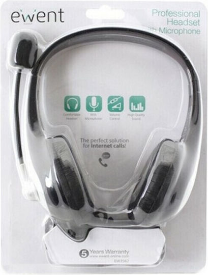 Intronics EW3562 On Ear Multimedia Ακουστικά με μικροφωνο και σύνδεση 3.5mm Jack σε Γκρι χρώμα