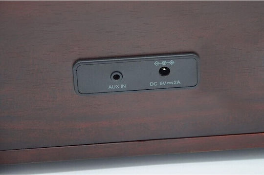 Roadstar HRA-270CD+BT Retro Επιτραπέζιο Ραδιόφωνο DAB+ με Bluetooth και USB Καφέ