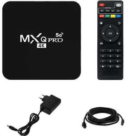 TV Box MXQ Pro 4K UHD with WiFi USB 2.0 16GB RAM and 256GB Storage Space with Operating System Android 11.1