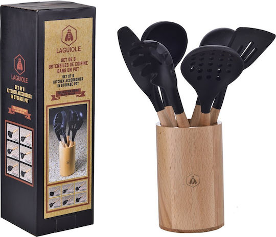 Laguiole Set Lemn de Servire 6buc Maro