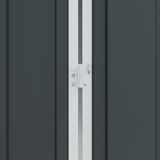 Vidaxl Клетка за птици антрацитно сиво 210x215x247 стомана сиво