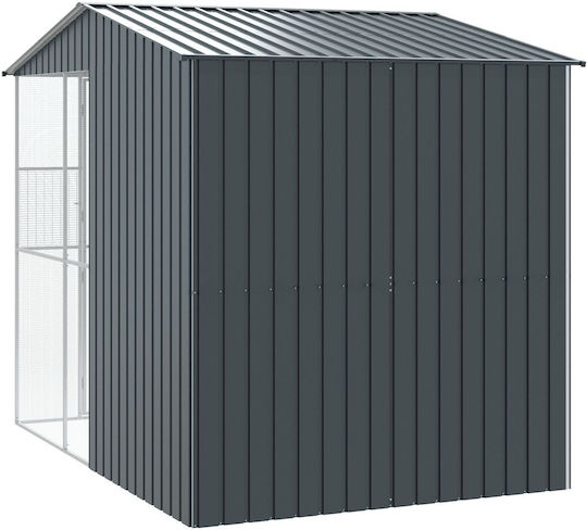 Vidaxl Vogelkäfig Anthrazit 215x310x247 Stahl Anthrazit