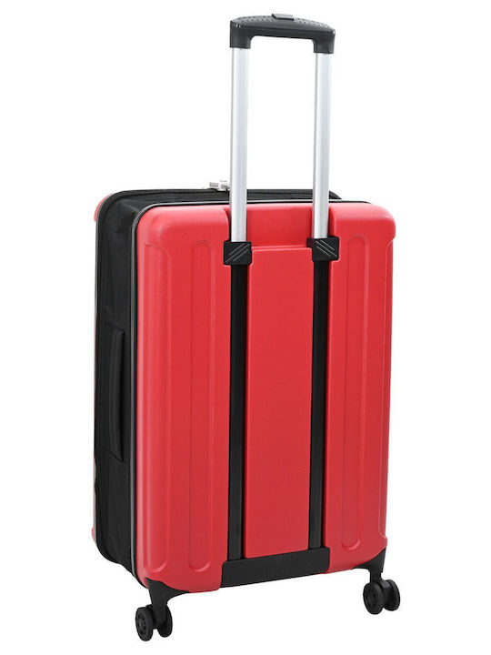 Vidaxl Foldable Hard Shell Suitcase 24'' Red 43x27x66 cm ABS Red