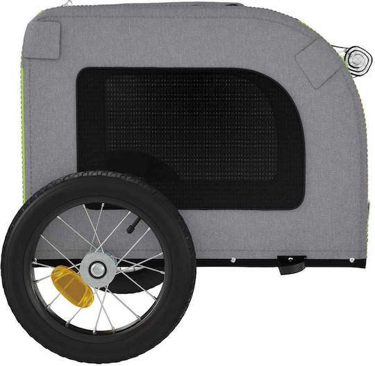 vidaXL Dog Carrying Green Bicycle Trailer for 30kg Pets