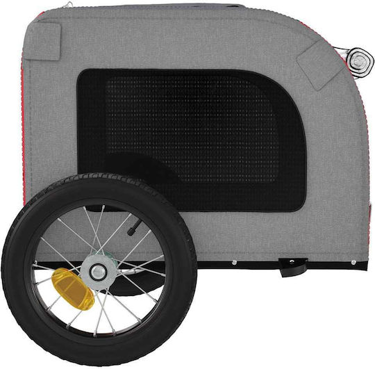 vidaXL Dog Carrying Red Bicycle Trailer for 30kg Pets
