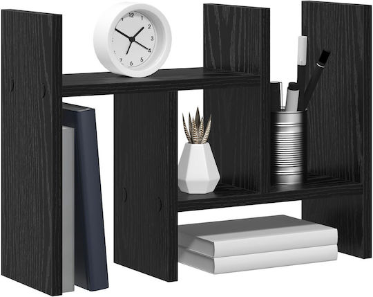 Vidaxl Schreibtisch-Organizer Schwarz Eiche 50x15,5x35,5 cm