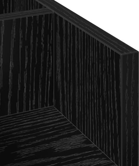 Black Oak Desk Organizer 44.5x24x25 cm Wood