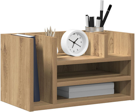 Office Organizer Black Oak 44.5x24x25 Cm Made of Wood
