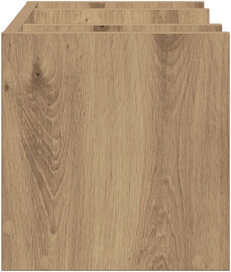 Office Organizer Black Oak 44.5x24x25 Cm Made of Wood