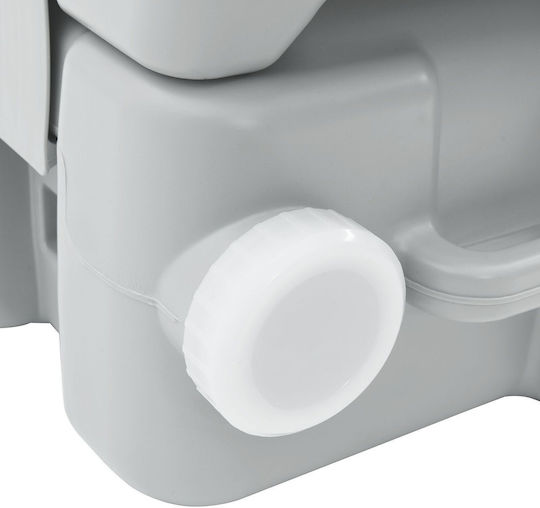 vidaxl Portable Camping Toilet Grey 10L Fresh Water 10L Waste Tank