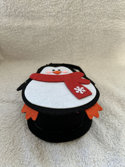 Out of the Blue Penguin Christmas Gift Bag Black 21x13x13cm