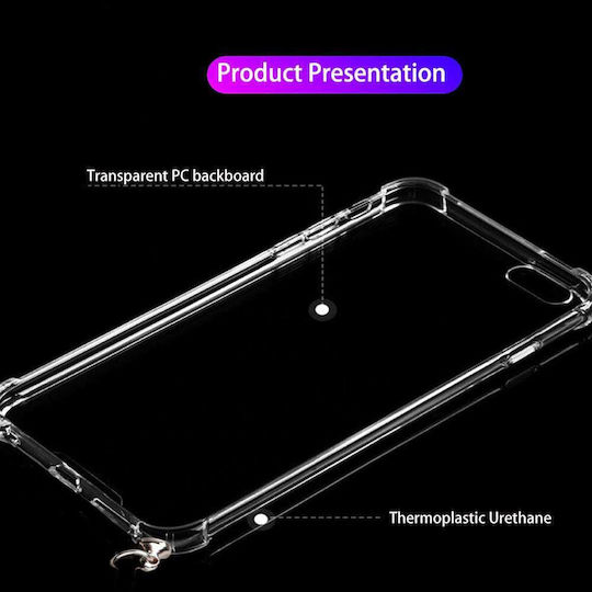 Silicone Case Strap Sonique Armor Clear Xiaomi Poco X7 Pro 5g Dark Blue