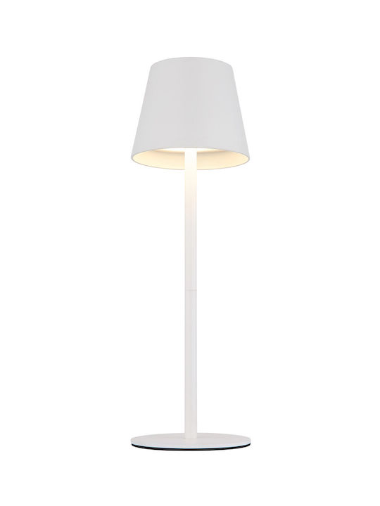 Globo Lighting Table Lamp with White Shade and Base