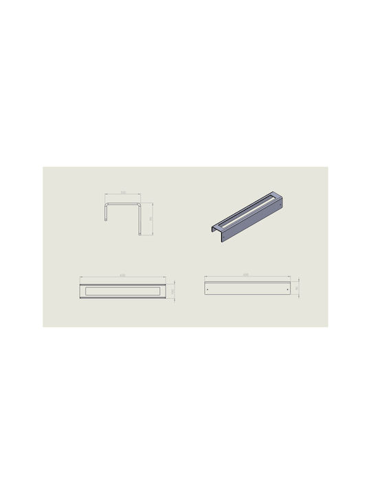 Verdi Single Wall-Mounted Bathroom Hook ​15x90cm Inox White