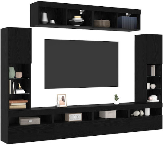 Животно помещение ТВ единица Black Oak с Осветление Д30.5xШ30xВ102бр