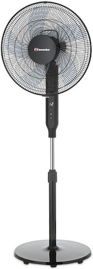 Inventor Pedestal Fan 35W 40cm Diameter with Remote Control Black