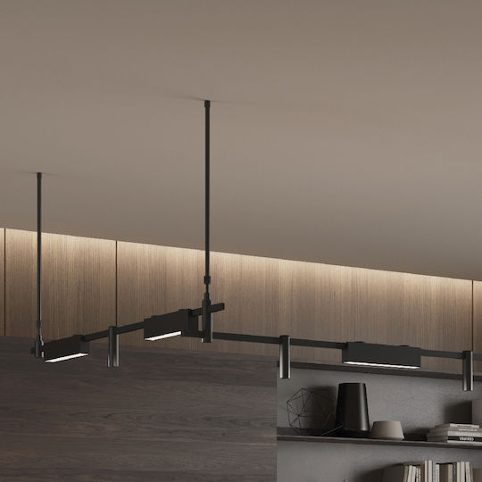 Inlight LED Γραμμικό Φωτιστικό Οροφής 12W Θερμό Λευκό Μ3.4xΒ6.5xΥ6.5εκ.