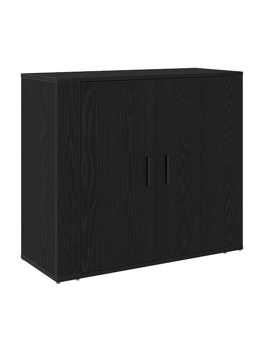 Шкаф Офис Black Oak 80x33x150см