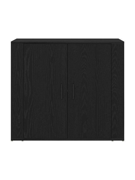 Шкаф Офис Black Oak 80x33x150см