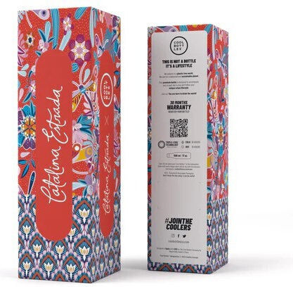 Cool Bottles Stainless Steel Kids Water Bottle Thermos Dragonfly Paradise 500ml