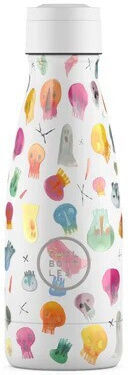 Cool Bottles Kids Water Bottle Thermos Stainless Steel Crazy Skulls 260ml (Various Designs/Colours)