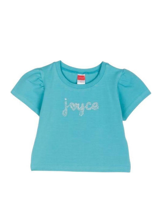 Joyce Παιδικό Σετ με Σορτς Τιρκουάζ 2τμχ