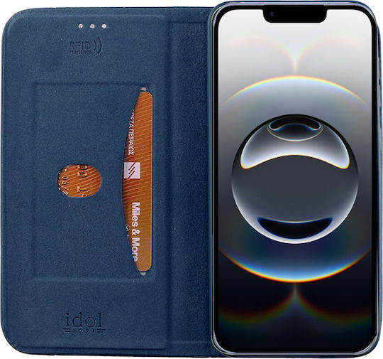 Idol 1991 Book Synthetic Leather / Silicone Blue (iPhone 17e / 16e)