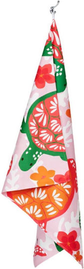 Dock & Bay Kids' Beach Towel Turtley Tropical Microfiber 130x70 cm