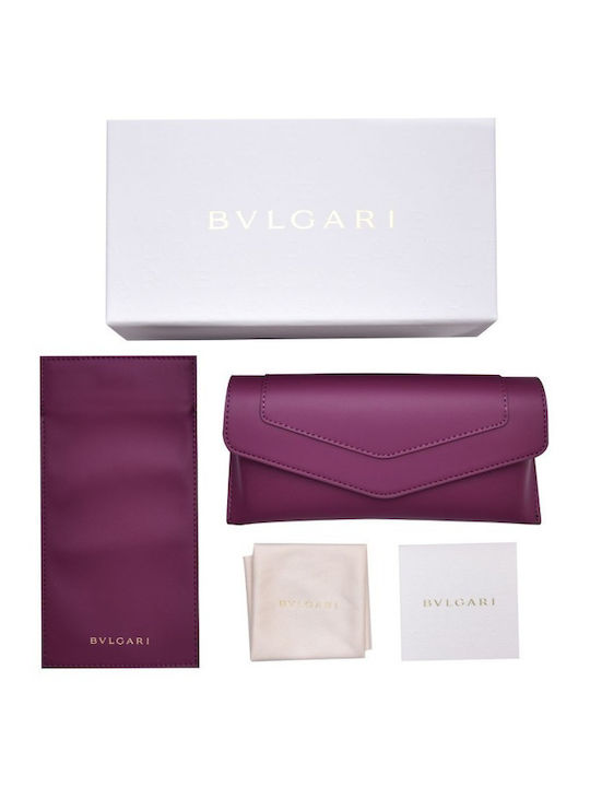 Bvlgari Damen Sonnenbrille mit Schwarz Kunststoff Gestell und Schwarz Linse