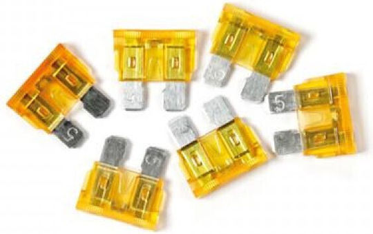 Lampa Smart-Led Indicator Fuses 12/24V 25A Σετ Ασφάλειες Αυτοκινήτου Μαχαιρωτές 6τμχ
