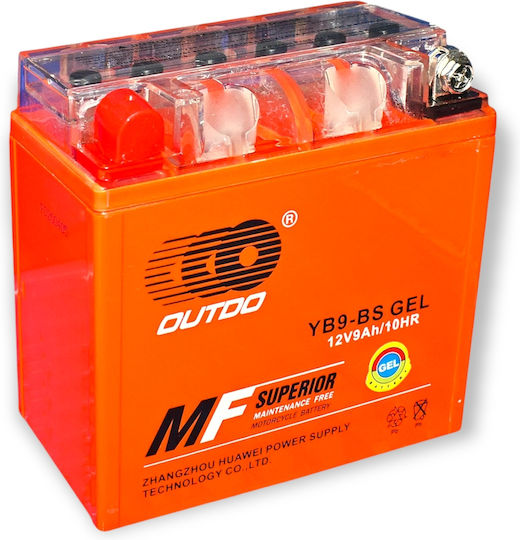 Outdo GEL Baterie Motocicleta cu Capacitatea 9Ah