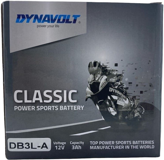 Dynavolt Motorradbatterie mit Kapazität 3Ah