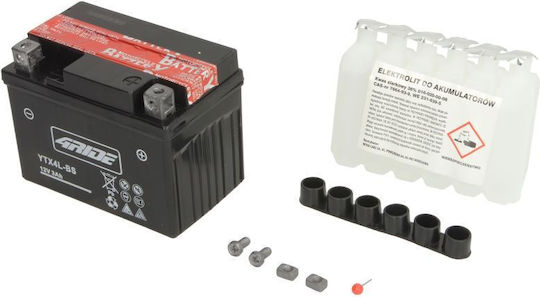 Motorradbatterie YTX4L-BS 35A mit Kapazität 3Ah